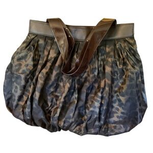 Dennis Basso Pleated Hobo Large Reversible Tote‎ Bag